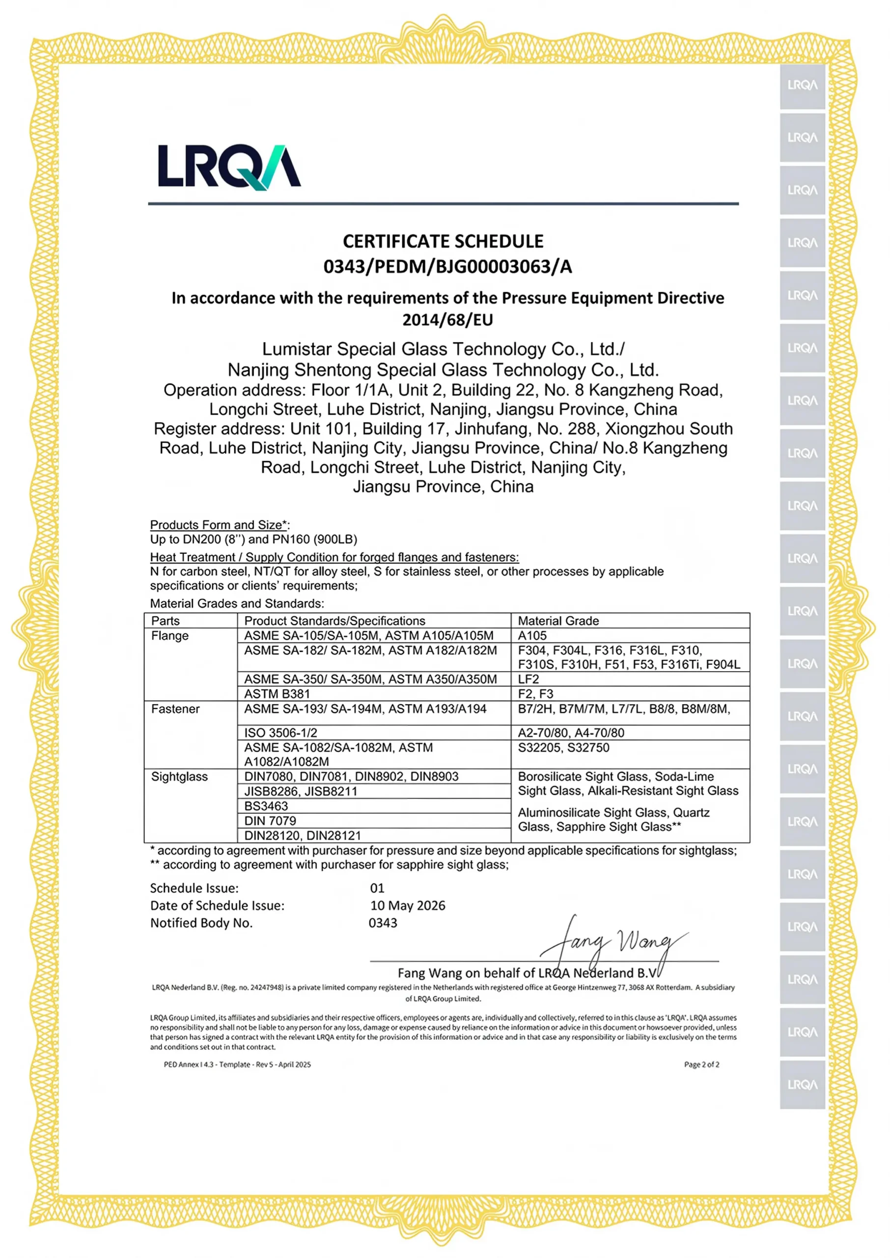 PED 201468EU Certification (2)